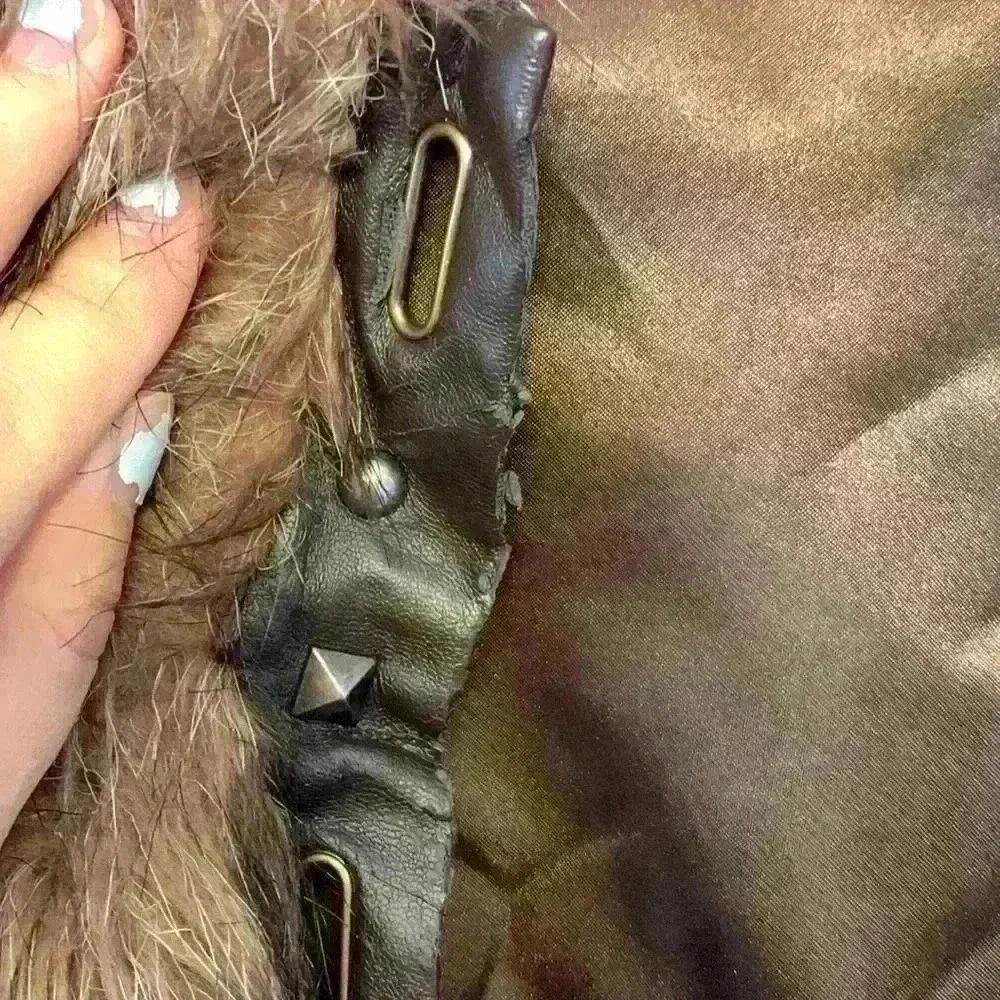 BB Dakota faux fur vest sz S fall winter old money preppy - Picture 7 of 9